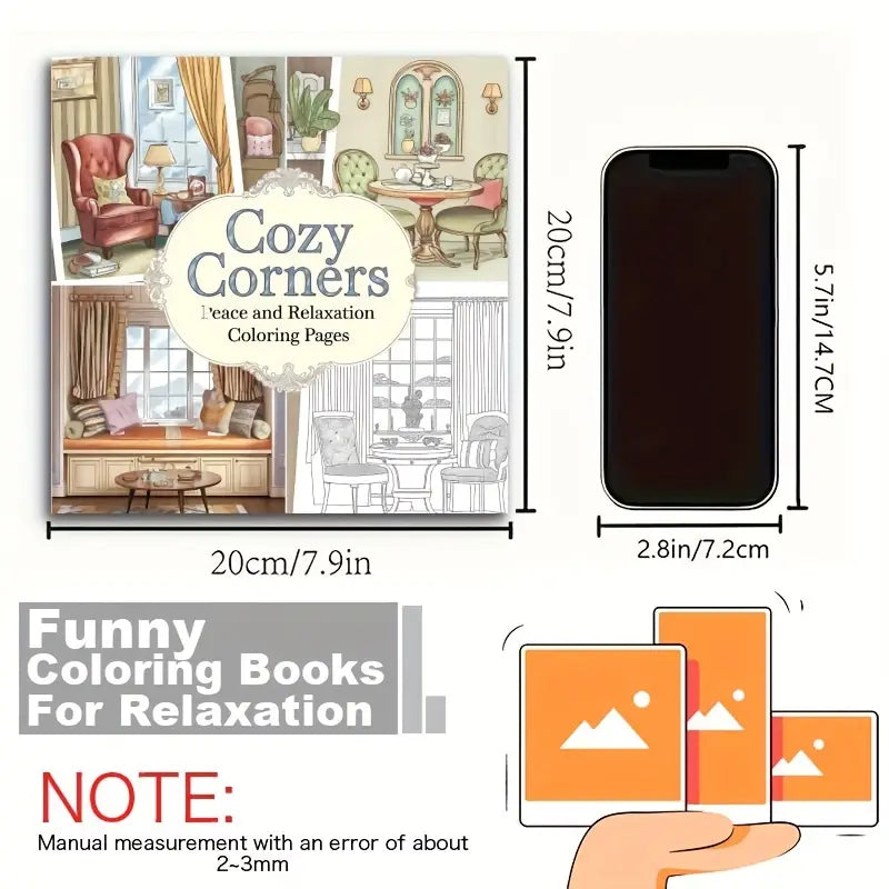 Cozy corners coloring book värityskirja