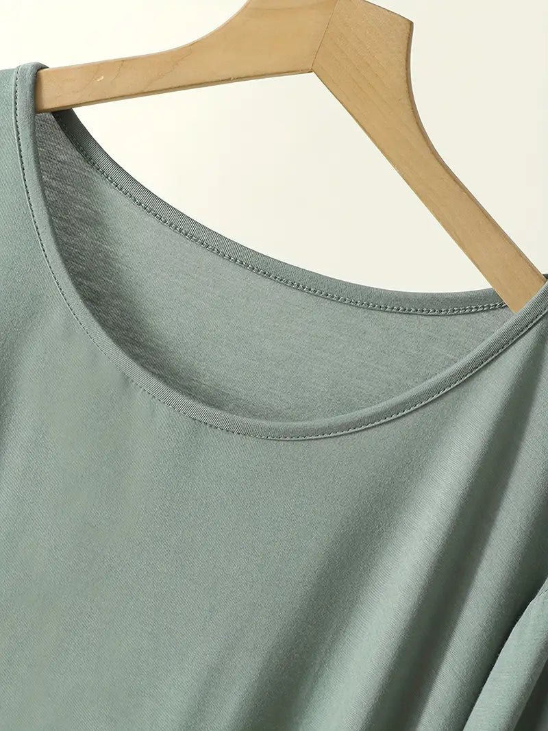 100 % puuvillaa Oliivinvihreä pyjama-setti