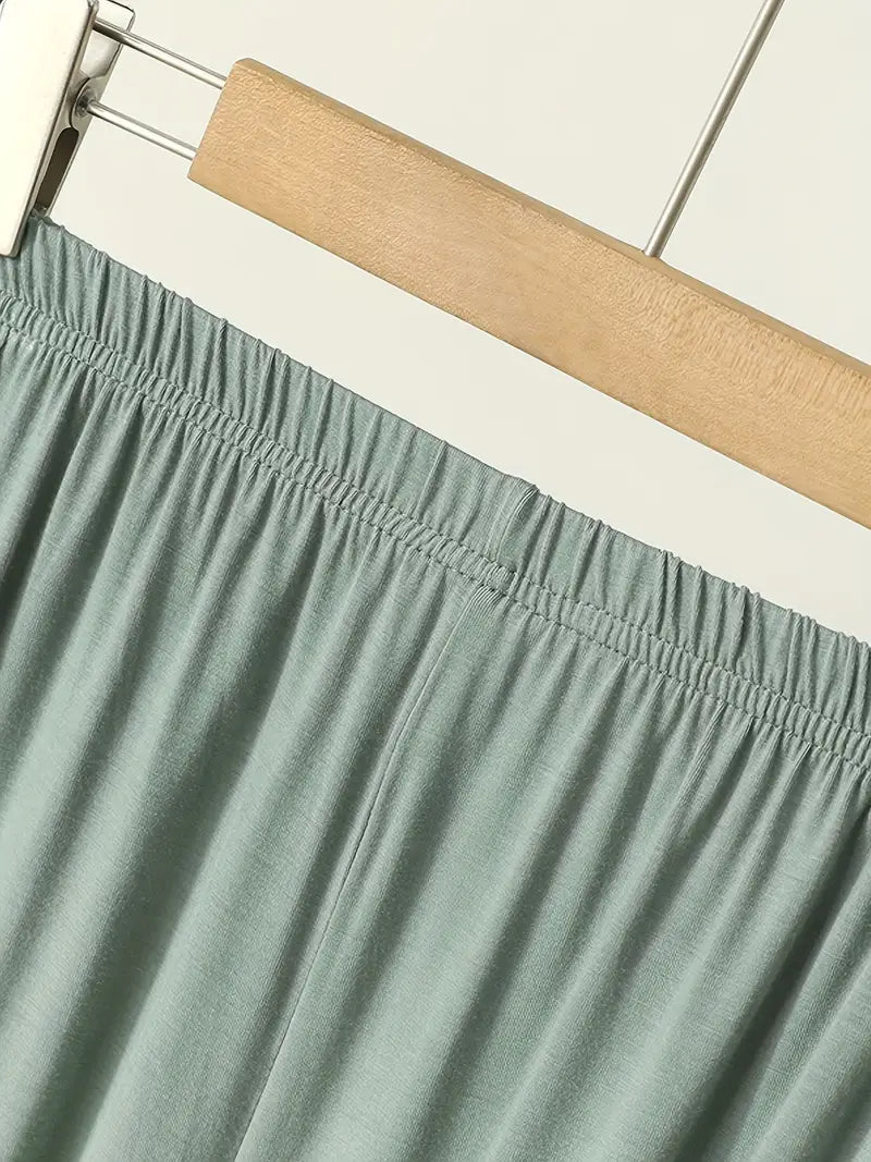 100 % puuvillaa Oliivinvihreä pyjama-setti