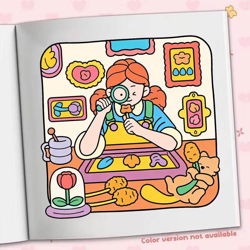 Chill girls coloring book värityskirja 40 pages