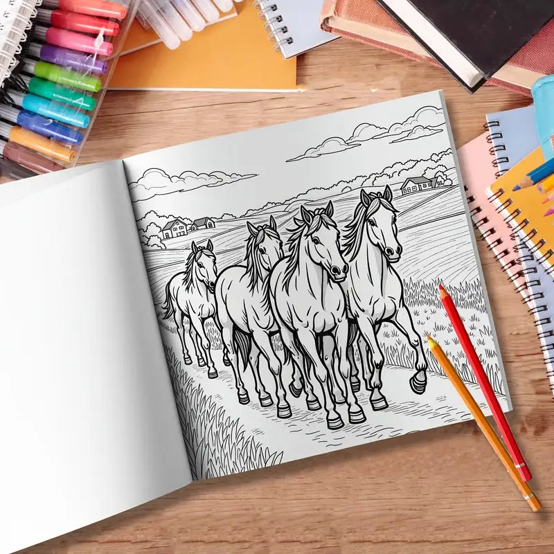 Beautiful Horse coloring book värityskirja