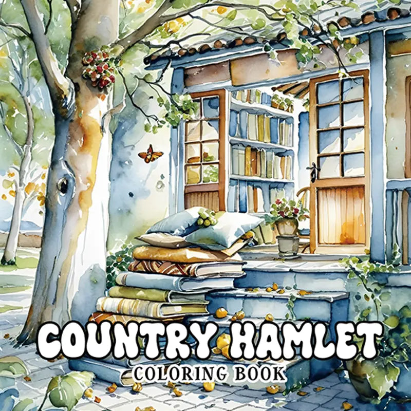 Country hamlet coloring book värityskirja