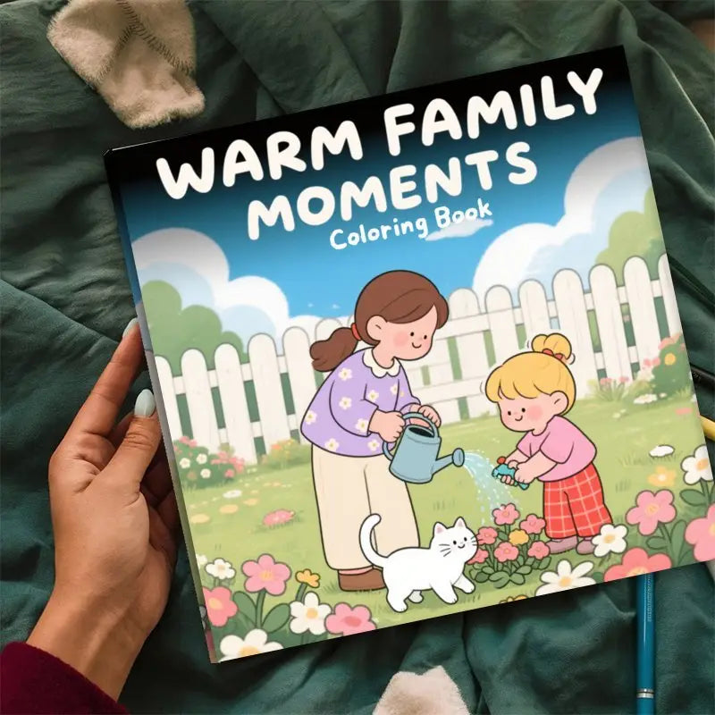 Warm Family Moments coloring book värityskirja