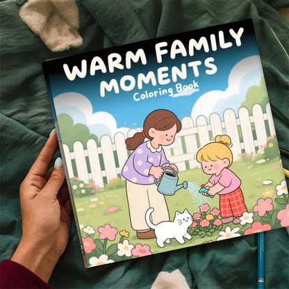 Warm Family Moments coloring book värityskirja