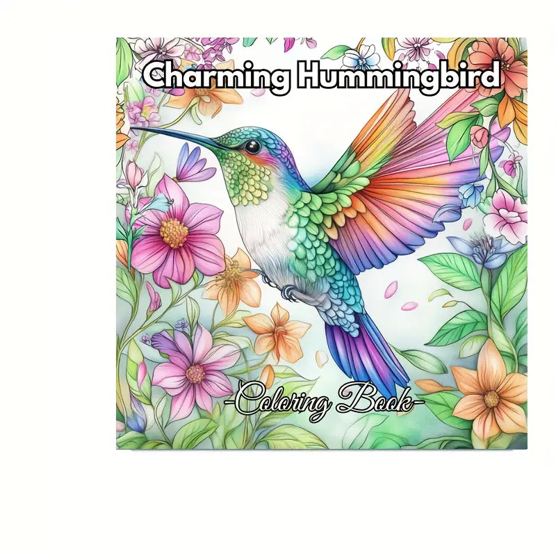 Charming Hummingbird coloring book värityskirja