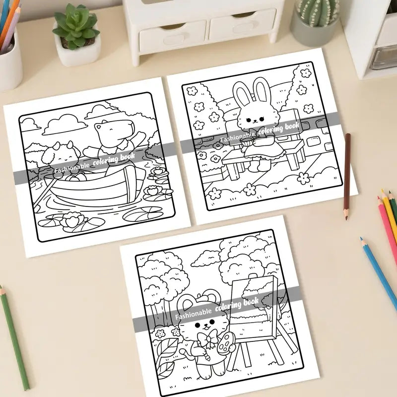 Cozy cuddly coloring book värityskirja