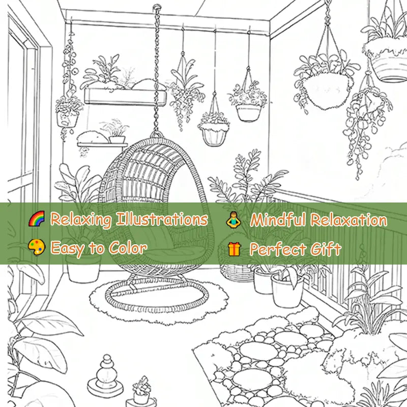 Cozy nooks coloring book värityskirja