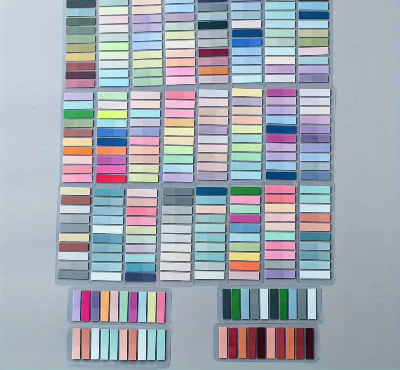 1 kpl satunnaisia retrovärisiä tarralappuja, kussakin 200 palaa