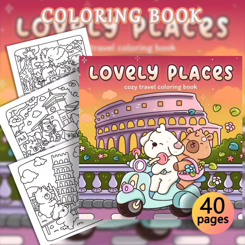 Kaikki yhdessä -värityspakkaus – Värityskirja + 80 kirkasta tussia