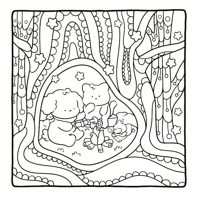 Patterns world coloring book värityskirja 38 pages
