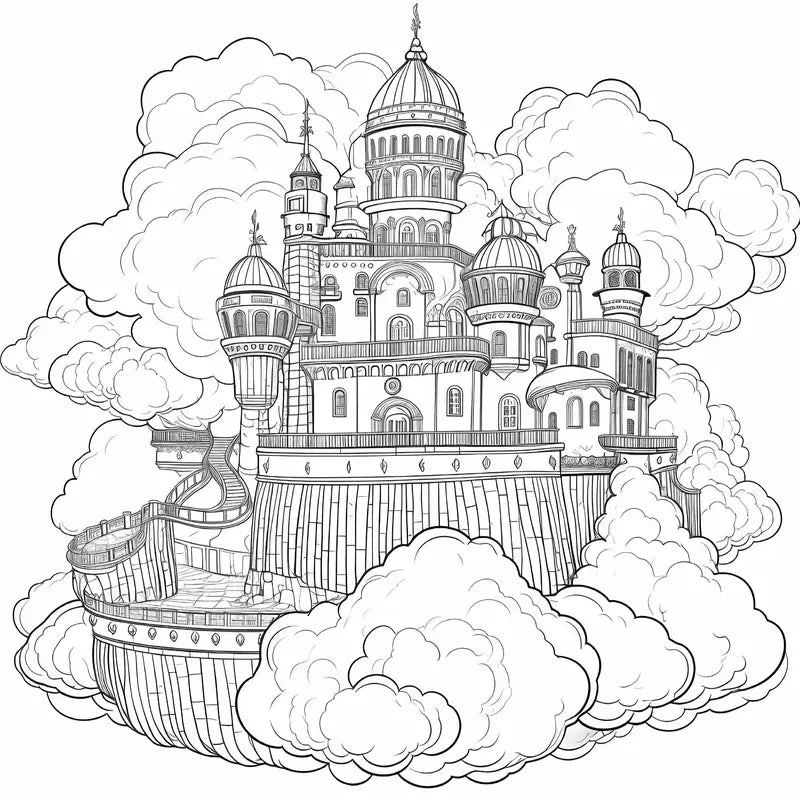 Fairy castle coloring book värityskirja