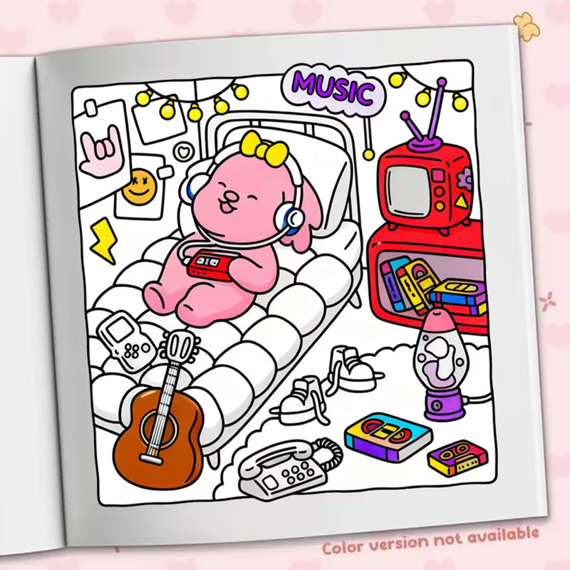 90s Cuties coloring book Värityskirja