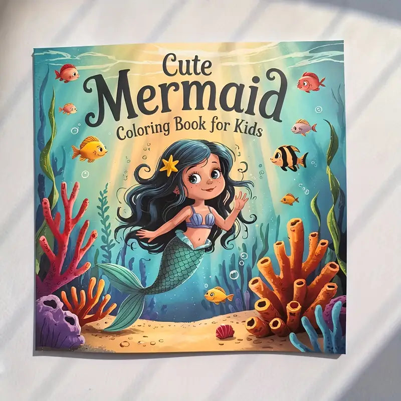 Cute Mermaid coloring book värityskirja
