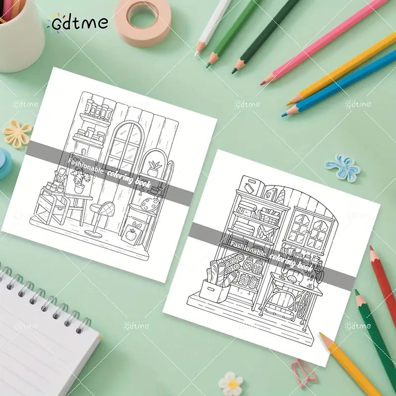 Relaxing corner coloring book värityskirja