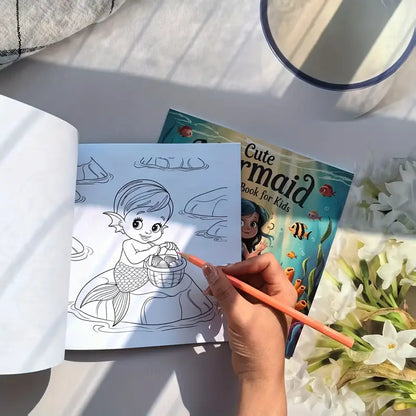 Cute Mermaid coloring book värityskirja