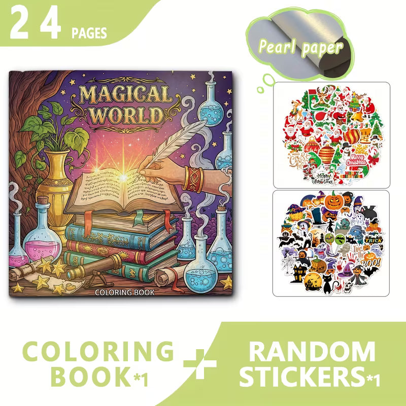 Magical world coloring book värityskirja