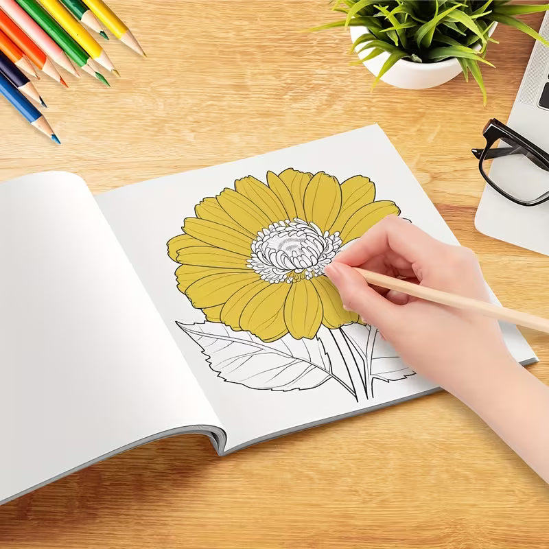 Beautiful Flowers värityskirja