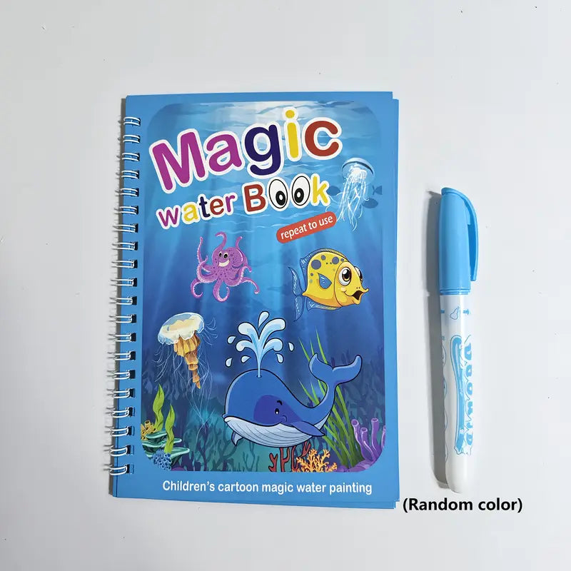 1kpl Magic Watercolor Book with Pen värityskirja