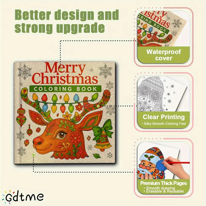 Merry Christmas coloring book värityskirja