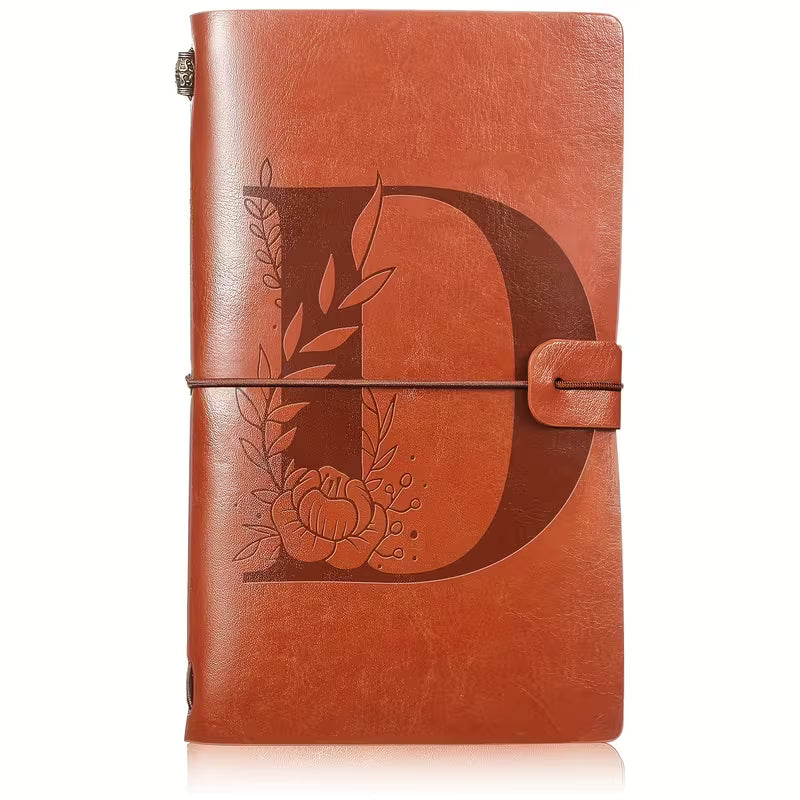 Kukka-alkukirja S PU-nahkainen matkapäiväkirja