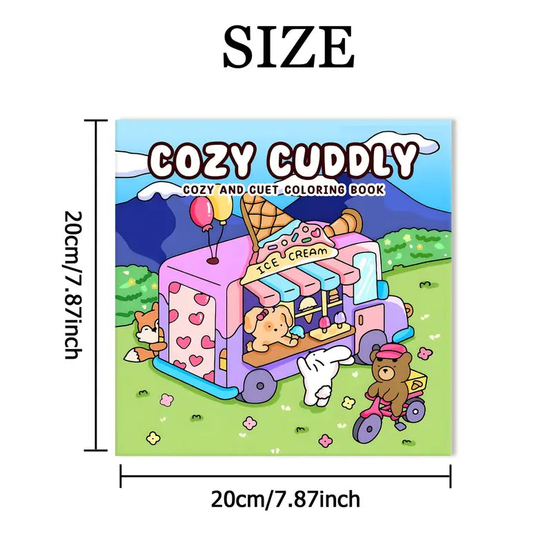 Cozy cuddly coloring book värityskirja