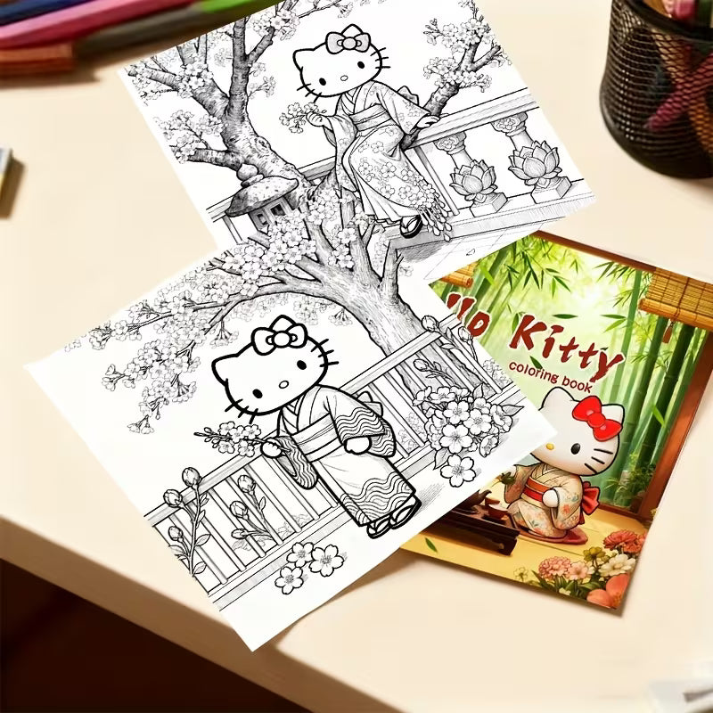 Hello Kitty coloring book värityskirja