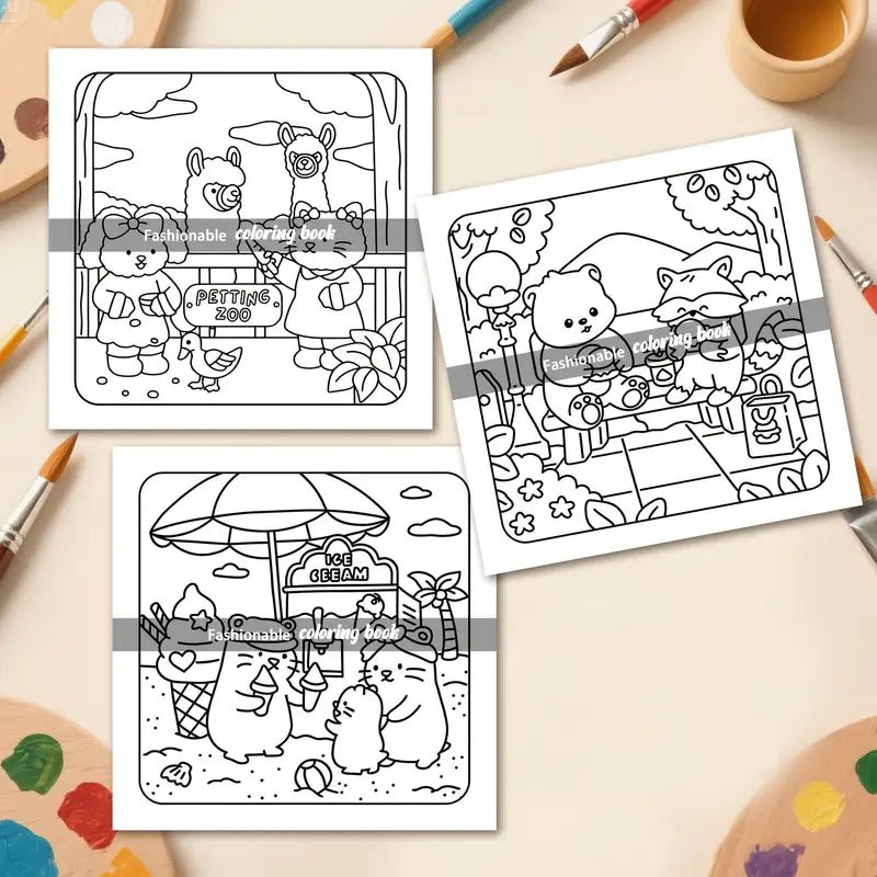 Little fuzzy coloring book värityskirja