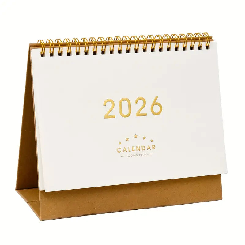 1 kpl 2025-2026 Vintage-pöytäkalenteri