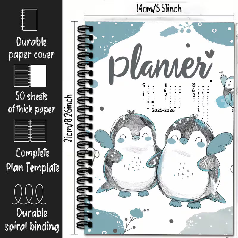 1 kpl söpö pingviinikalenteri 2025-2026