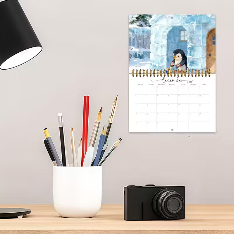 Söpöjen lemmikkien satukalenteri vuodelle 2026