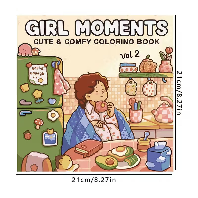 Tulossa pian! Girl moments coloring book värityskirja