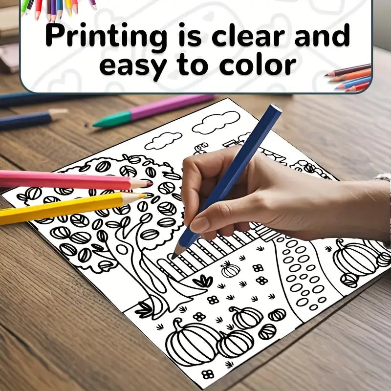 Cozy fall vibes coloring book värityskirja