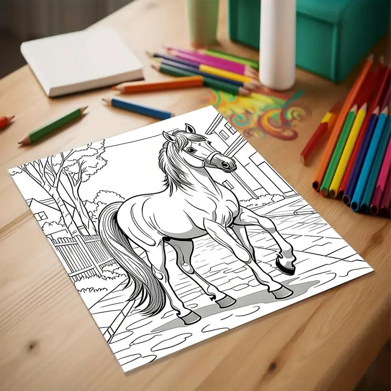 Beautiful Horse coloring book värityskirja