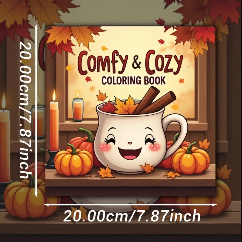 Comfy and cozy coloring book värityskirja
