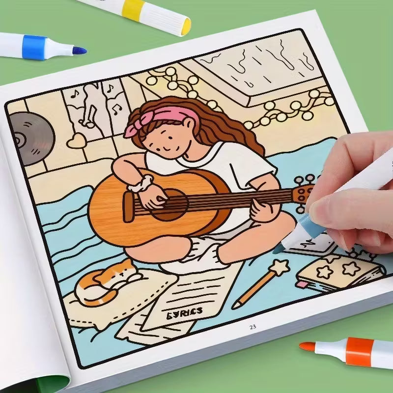 Girl moments coloring book värityskirja