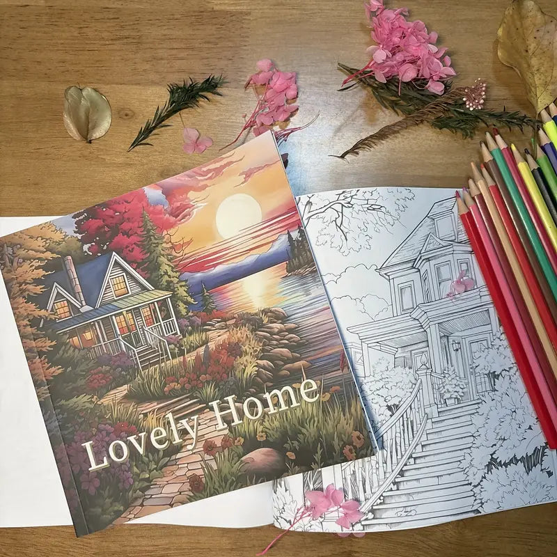Lovely home coloring book värityskirja