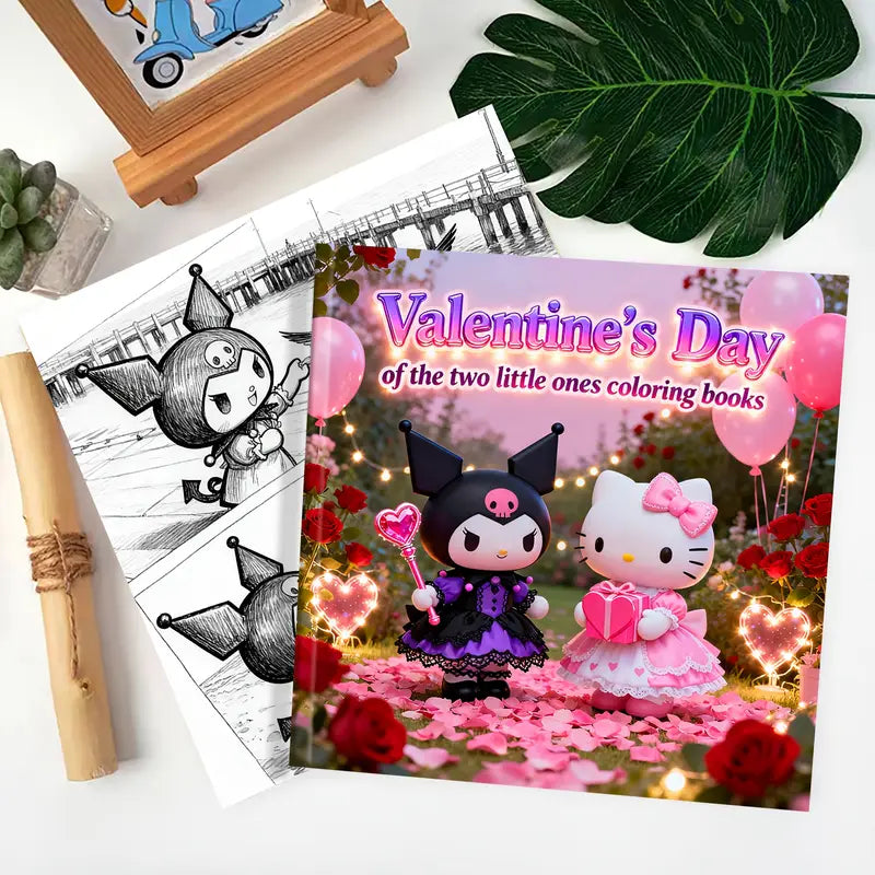 Valentine's Day coloring book värityskirja