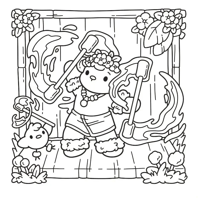 cozy Hawaii coloring book värityskirja