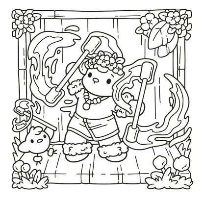 cozy Hawaii coloring book värityskirja