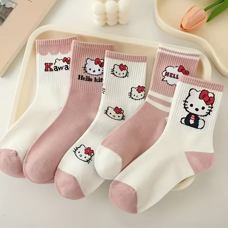 Hello Kitty -sukat (1 pari) – One Size | Klassista söpöyttä asuusi