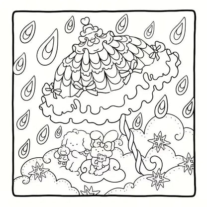 Lähikuva Patterns World -värityskirjan sivusta, jossa on selkeitä ja symmetrisiä kukkakuvioita. Sivun vieressä on laadukkaita alkoholitusseja ja pastellinsävyisiä kyniä.