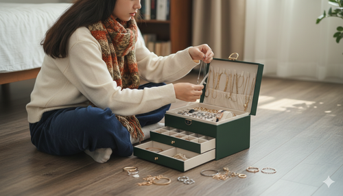 Hieno korurasia Jewllery box