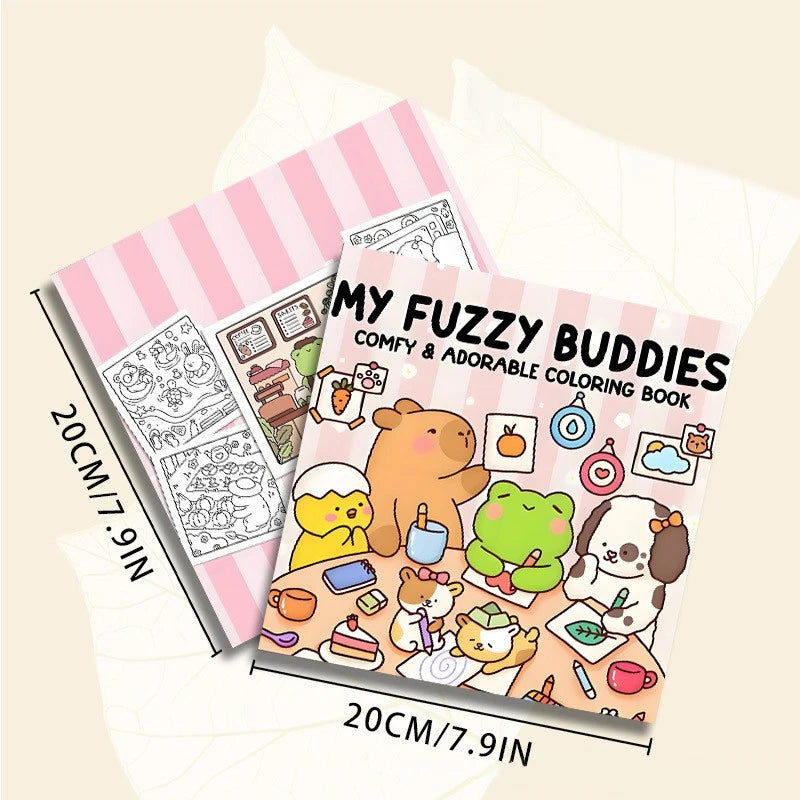 My fuzzy buddies coloring book