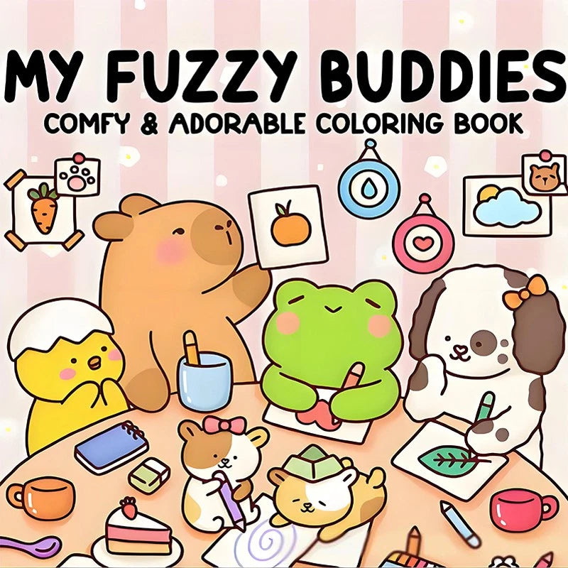 My fuzzy buddies coloring book