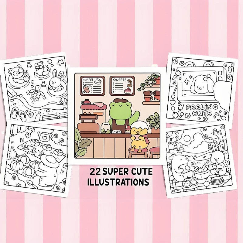 My fuzzy buddies coloring book