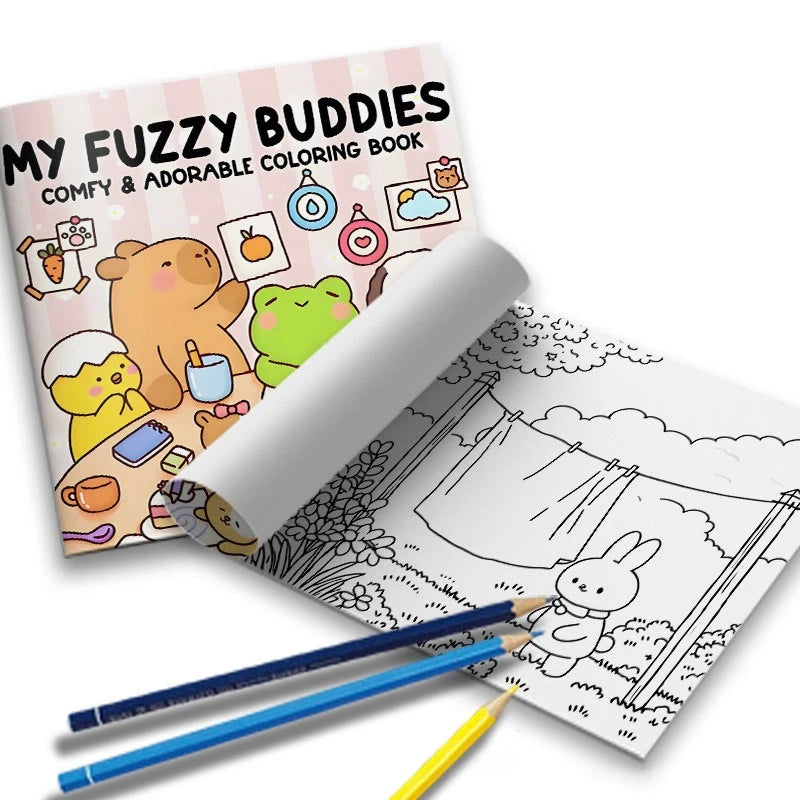 My fuzzy buddies coloring book